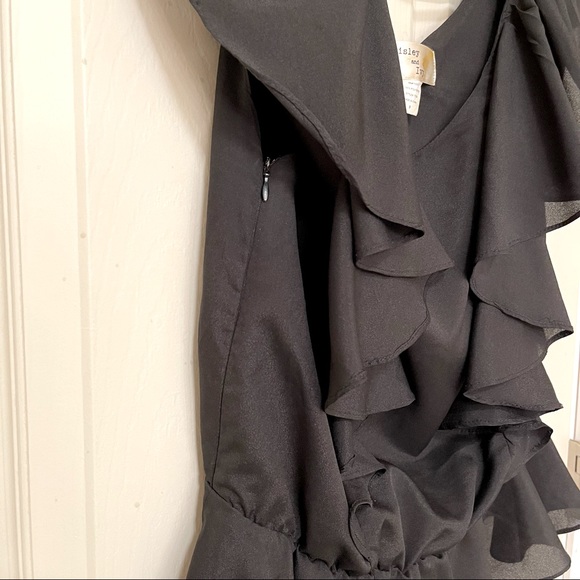 Paisley and Ivy black ruffled blouse - Picture 3 of 7